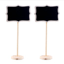10x Mini Blackboard Chalkboard Rectangle + Angle Wedding Table Number SiVN J  JR