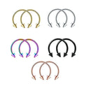 20pcs Stainless Steel  Hoop Nose Rings Earring Septum Piercing Ring