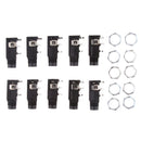 10PCS 4PIN 1/4'' 6.35mm Female Socket
