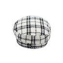Casual Caps Beret Female Autumn and Winter Outdoor Hat Lattice Octagonal Ca
