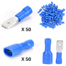 100x Female&Male Spade Insulated Connectors Crimp Electrical Wire TerminalEBM&