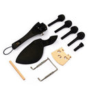 Ebony Wood 4/4 Violin Accessories Bridge Chinrest Endpin Tuners Tail Gut  A