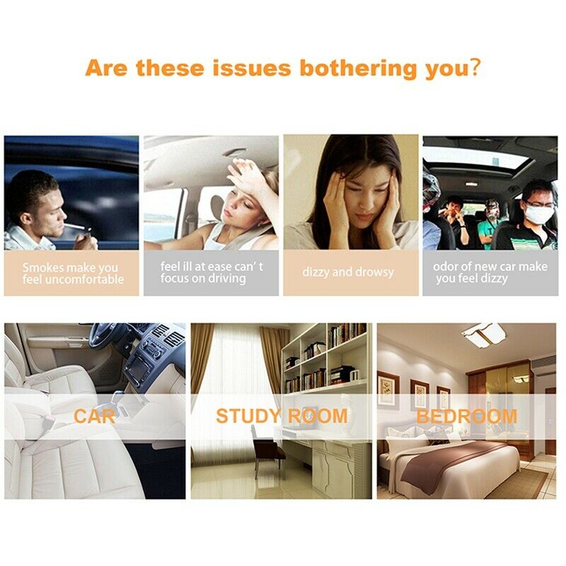 Car Humidifier Mini Diffusers Car Air Purifier Aroma Usb Mist Fogger 55Ml W H7E1