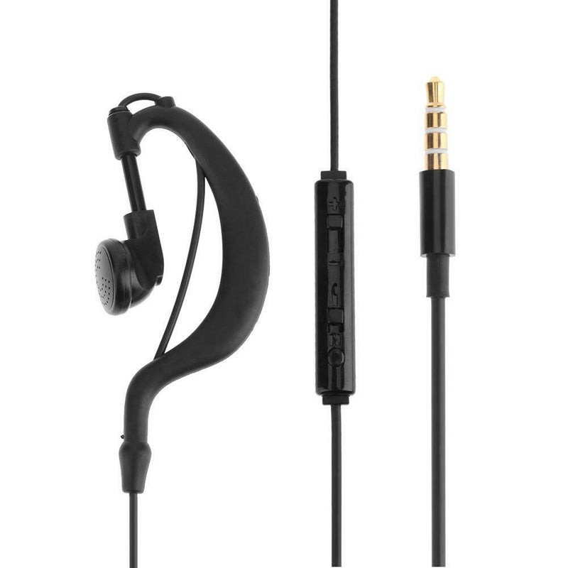 Single 3.5mm In-Ear Only Mono Earphone Earbud Headphone with Mic
