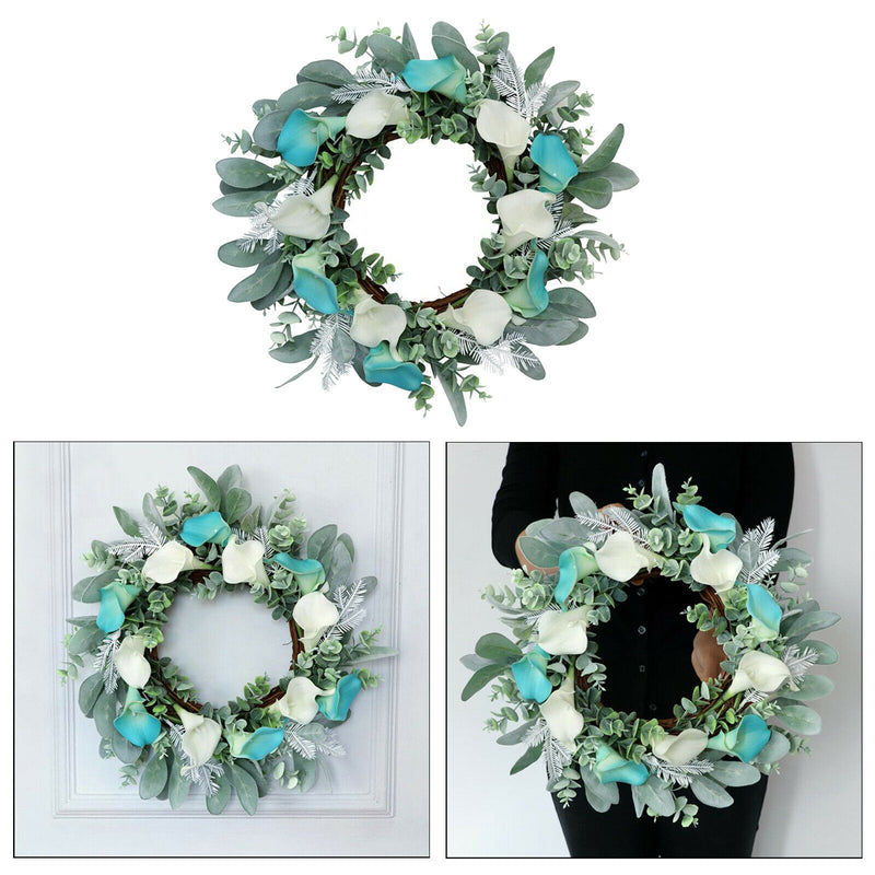 Artificial Harvest Wreath Front Door Indoor Wall Decor Thanksgiving Garland
