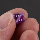 100x Mixed Transparent Acrylic Dice Spacer Beads 8*8mm