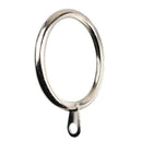 28 pcs Satin Nickel 1.5-Inch Inner Diameter Curtain Rings with Eyelets, Fit J3L4