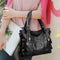 2017 Retro Style Large Women Handbags Ladies Shoulder Bags(Black)
