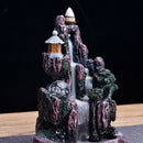Mountain River Handicraft Incense Holder Backflow Ceramic Burner Censer Art