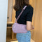 Retro Alligator PU Women Handbag Tote Street Underarm Shoulder Bag (Purple)