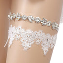 Women Rhinestone Lace Leg Wedding Garter Thigh Ring Belt Bridal Accessories FT