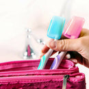5PC Portable Toothbrushes Head Cover Holder Travel Hiking Camping Brush Cap Case