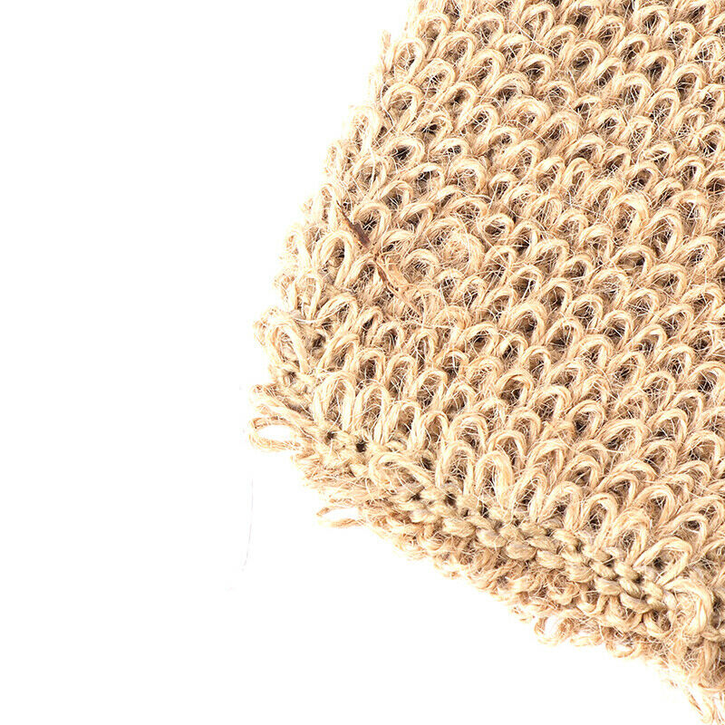 100% Natural Exfoliating Scrubber Jute Hemp Back Bath and Shower Clean BodyS Hn