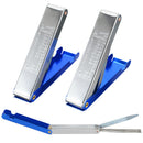 2Pcs welding torch nozzle tip cleaner tool 13 in 1 in a blue case 0.38-1.54m O2