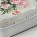 Mini Flower Tin Trinket Jewelry Coin Box Tinplate Storage Case Small RectangA^i
