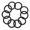 20 Pcs O Ring: 10 Pcs 32Mm OD 25Mm Inner Od. Black Nitrile Rubber O Ring Oi U5G9
