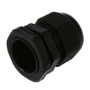 5 Pcs PG21 Black Plastic Waterproof Cable Glands Joints