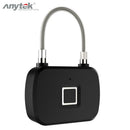 Anytek L13 Smart Fingerprint Lock Anti Theft Padlock Door Luggage Case Lock AU