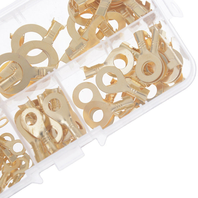 150X Brass Ring Cable Lugs Cable Connector Wire Terminal M3 M4 M5M6M8M10 J Gw