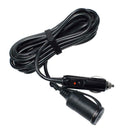 3.6m 12-24V Vehicle Cigarette Lighter Extension Power Wire Line Fused Plug