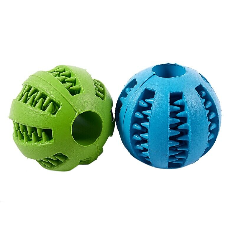Dog Ball Toys for Pet Tooth Cleaning/Chewing/Playing,IQ Treat Ball Food Dis T8C8