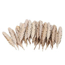 50pcs/Bag Feather Wooden Chips DIY Craft Accessories Clothing Decoration