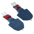2x Parrot Diaper Washable Nappies Flight Suit for Small to Large Birds Denim