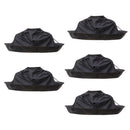 5pcs Black Haircut Cape Cloak Hairdressing Salon Cape Beard Shaving