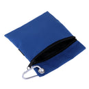 2x Compact Golf Ball Bag Holder Zipper Pouch Storage Bags with Clip for Training