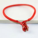 Lucky Bracelets Bead Red String Ceramic Woven Bracelets Charm Handmade Jewelry F