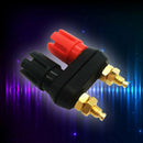 Dual-Female Banana Plug-Jack Terminal Binding Post for Speaker Amplifier Hot