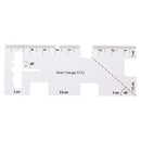 Acrylic Patchwork Thickness Ruler Measuring Gauge Clothes Measuring Tool A