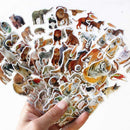 10 Sheets Wild Animals Scrap booking Bubble Adhesive Stickers Reward Child Y5G6