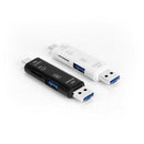 USB-C Type C/USB 3.1/Micro USB/OTG TF Card Reader for Phone Macbook Black