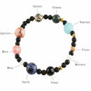 Universe Solar System Galaxy Eight Planets Stone Beads Bracelet Handmade Gift !!