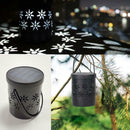 Flower Hollow Solar LED Lamp Portable Light Iron Landscape Courtyard Decor