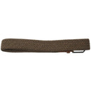 Men Leather Braided Elastic Stretch Metal Buckle Belt Waistband Dark khaki