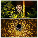 Outdoor Solar Lantern Hanging Light LED Yard Garden Lamp Waterproof Q9V3