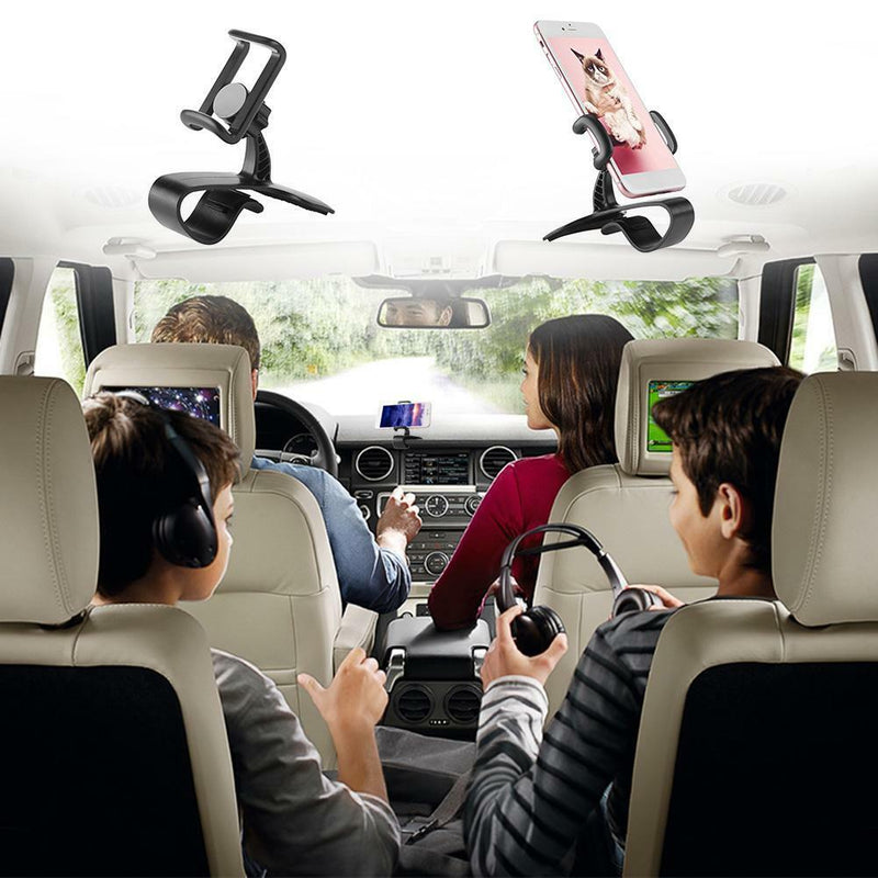 Universal Car Phone Holder 360 Degree Rotation Portable Head-up Bracket Black