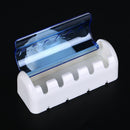 Plastic Dust-proof Toothbrush Holder Family Toothbrush Suction Cups Holder en E~