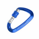 12KN Screw carabiner Aluminum alloy D-shape Hook Loop Lock for Mountaineeri