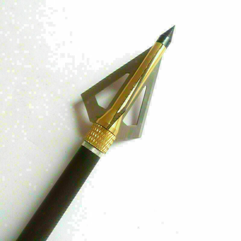 6 PCs Brass broadheads Arrowhead Arrow heads 100 Grain quality Fa High Z8I1 R5A0