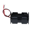2 pcs black plastic battery holder case with wired for 4 x AA batterie ME