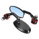 1 pair universal motorcycle 22mm 7/8 inch bar end rearview mirrors motorbik A3A1