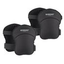 2x Black Oxford Professional Knee Pads for Flooring, Construction, Gardening