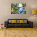 River DIY Full Drill Round Diamond Painting Embroidery Kit Needlework Decor
