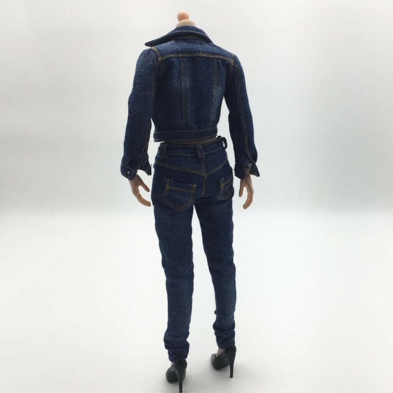1/6 Scale Denim Clothing Female Modern Lady Clothes Set for 12" Figures Body