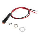 DC24V Metal 8mm Car Truck Boat Red LED Panel Dash Warning Light Indicator