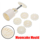 7PCS Flowers Stamps Pastry Moon Cake Mold Mooncake Mould DIY Craft Baking Tool