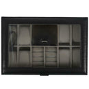 11-grids Faux Leather Watch Jewelry Display Storage Box Black